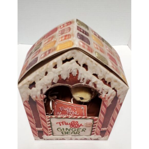 Muffy Ginger Bear Boxed 1992 Plush & Vanderbear Muffy Ginger Bear Ornament Boxed - Picture 6 of 11